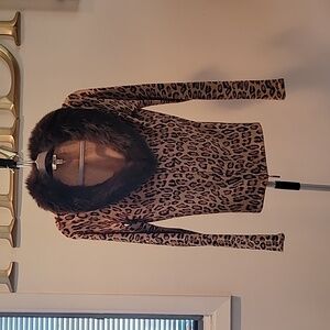 Vintage Cache Fur Collar Sweater